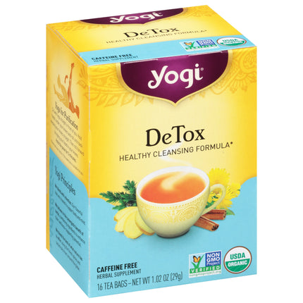 Yogi Caffeine Free Cleansing Formula Detox Tea - 16 CT 6 Pack