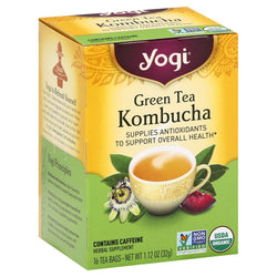 Yogi Kombucha Green Tea - 16 CT 6 Pack