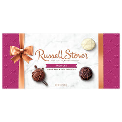 Russell Stover Truffles In Milk, Dark & White Chocolate - 9.4 OZ 6 Pack