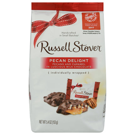 Russell Stover Pecans & Caramel In Milk Chocolate - 5.4 OZ 6 Pack