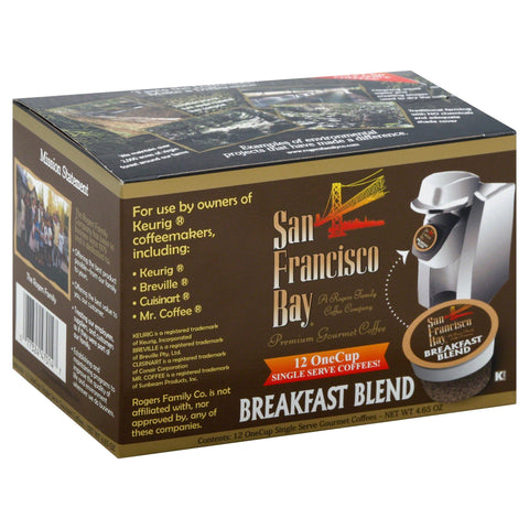 San Francisco Bay Coffee K-Cup Breakfast Blend - 4.65 OZ 6 Pack
