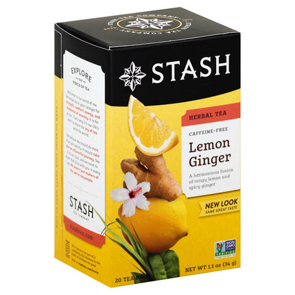 Stash Lemon Ginger Herbal Tea - 20 CT 6 Pack