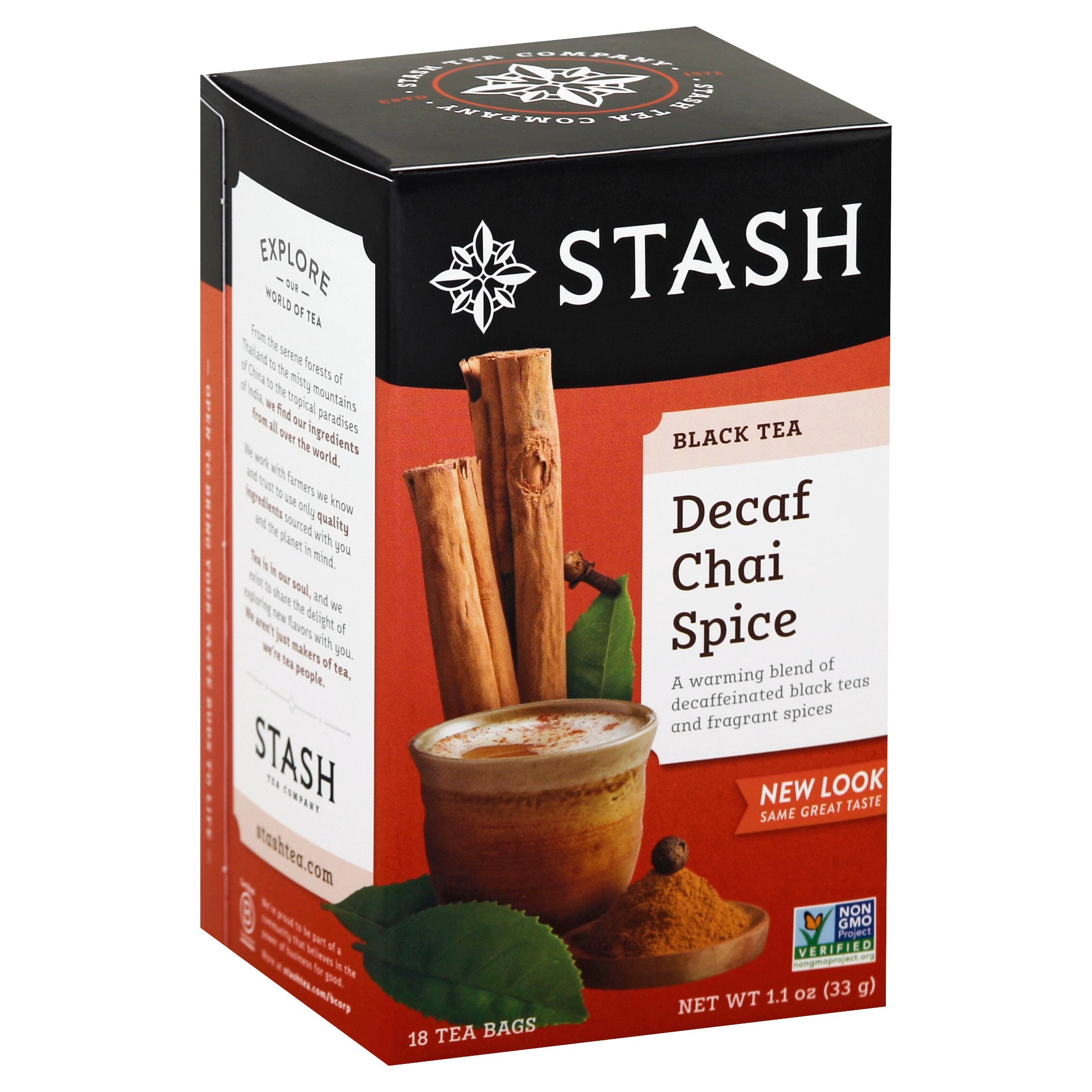 Stash Decaffeinated Chai Spice Black Tea - 18 CT 6 Pack – StockUpExpress
