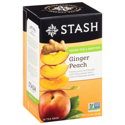 Stash Ginger Peach With Matcha Green Tea - 18 CT 6 Pack