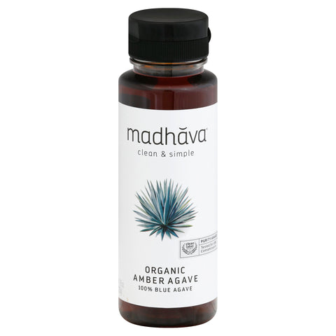 Madhava Organic Amber Raw Blue Agave - 11.75 OZ 6 Pack