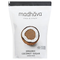 Madhava Organic Coconut Sugar - 16 OZ 6 Pack
