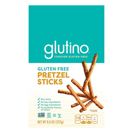 Glutino Gluten Free Pretzel Sticks - 8 OZ 12 Pack