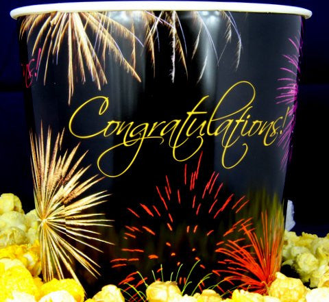 Argires Snacks Congratulations Tub Cheddarcorn & Caramel Corn Mix - 1 Gallon 1 Pack
