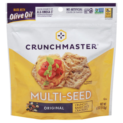 Crunchmaster Gluten Free Multi-Seed Original Crackers - 4 OZ 12 Pack