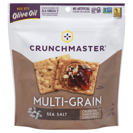 Crunchmaster Gluten Free Multi-Grain Sea Salt Crackers - 4 OZ 12 Pack
