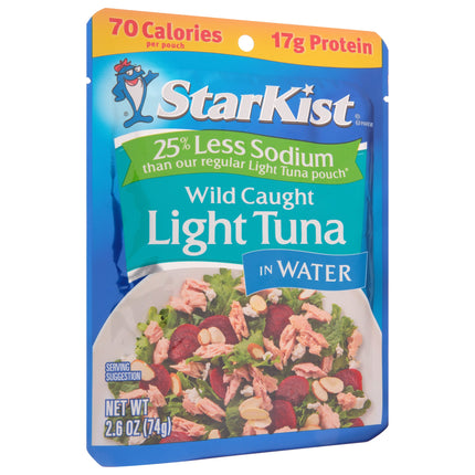Starkist Tuna Pouch Low Sodium Wild Caught Light Tuna in Water - 2.6 OZ 24 Pack