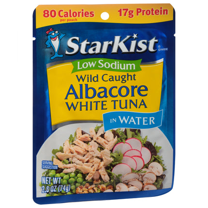 Starkist Tuna White Albacore In Water Low Sodium Pouch - 2.6 OZ 24 Pack