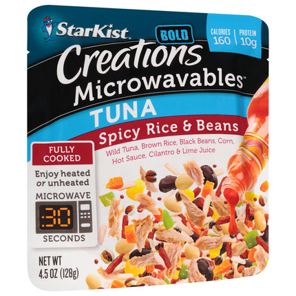 Starkist Creations Microwavables Tuna Spicy Rice & Beans - 4.5 OZ 12 Pack