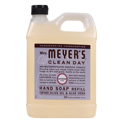 Mrs. Meyer's Clean Day Lavender Liquid Hand Soap Refill - 33 FZ 6 Pack