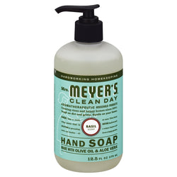 Mrs. Meyer's Clean Day Basil Liquid Hand Soap - 12.5 FZ 6 Pack