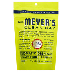 Mrs. Meyer's Clean Day Lemon Verbena Automatic Dish Packs - 12.7 OZ 6 Pack