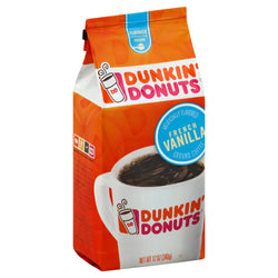 Dunkin Donuts Coffee Ground French Vanilla - 12 OZ 6 Pack