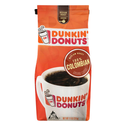 Dunkin Donuts Colombian Ground Coffee - 11 OZ 6 Pack