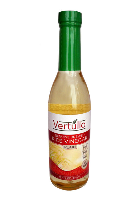 Vertullo Imports Vertullo Plain Rice Vinegar - 12.7 OZ 12 Pack