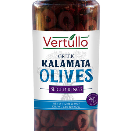 Vertullo Imports Kalamata Olives Sliced - 12 OZ 12 Pack