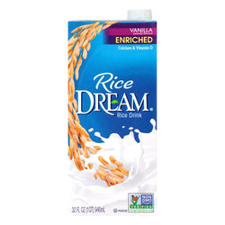 Rice Dream Organic Vanilla Enriched Rice Drink - 32 FZ 12 Pack