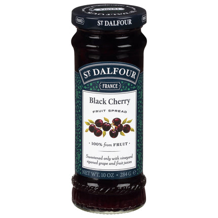 St. Dalfour Black Cherry Fruit Spread - 10 OZ 6 Pack