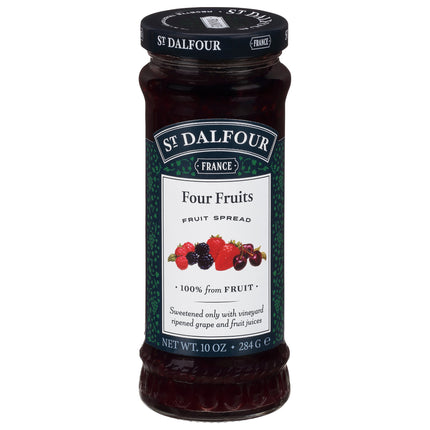 St. Dalfour Four Fruit Fruit Spread - 10 OZ 6 Pack