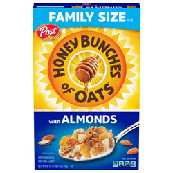 Post Honey Bunches Of Oats Crispy With Almonds Cereal - 18 OZ 12 Pack
