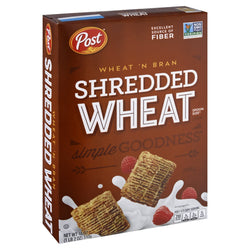 Post Shredded Wheat Wheat 'N Bran - 18 OZ 8 Pack