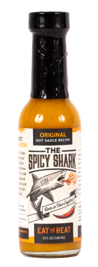 The Spicy Shark Original Hot Sauce (Habanero) - 5 FL OZ 12 Pack
