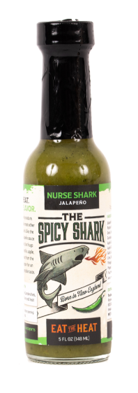The Spicy Shark Nurse Shark Hot Sauce (Jalapeno) - 5 FL OZ 12 Pack