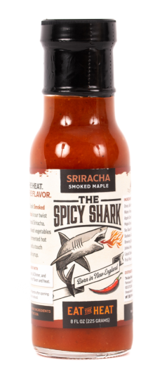 The Spicy Shark Smoked Maple Sriracha - 8 FL OZ 12 Pack