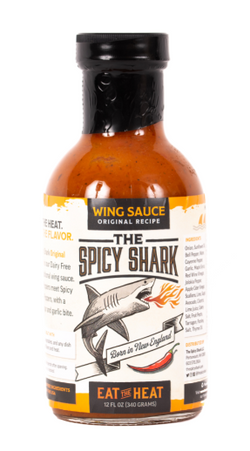 The Spicy Shark Wing Sauce - 12 FL OZ 12 Pack