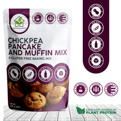 Health Enhanced Foods Chickpea Pancake and Muffin Mix - 16 OZ 12 Pack