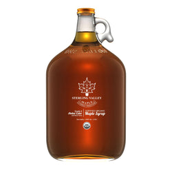 Sterling Valley Maple Certified Organic Maple Syrup: Amber Color/Rich Taste - 1 GAL 2 Pack