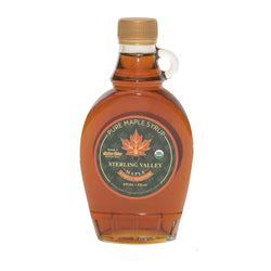 Sterling Valley Maple Certified Organic Maple Syrup: Amber Color/Rich Taste - 8 OZ 12 Pack