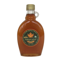 Sterling Valley Maple Certified Organic Maple Syrup: Amber Color/Rich Taste - 12 OZ 12 Pack
