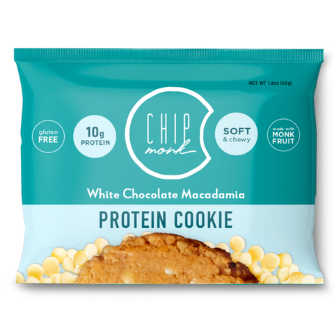 ChipMonk Baking White Chocolate Macadamia Protein Cookies - 1.6 OZ 12 Pack