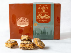 Northwest Expressions Soft Peanut Butter Brittle enrobed in Dark Chocolate - 8 OZ 8 Pack