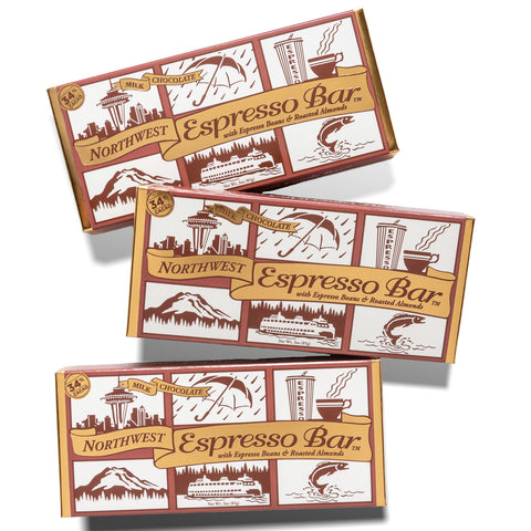 Northwest Expressions Northwest Espresso Bar in Milk Chocolate - 3 OZ 20 Pack