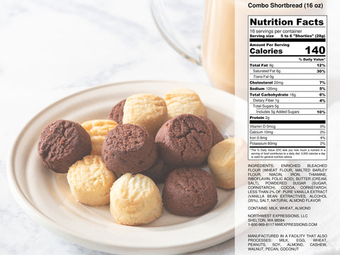 Northwest Expressions Chocolate and Classic Shortbread Combo - 16 OZ 6 Pack