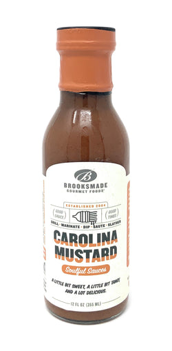 Brooksmade Gourmet Foods Carolina Mustard BBQ Sauce & Marinade - 12 FL OZ 12 Pack