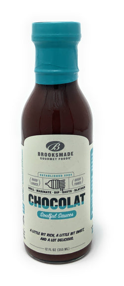 Brooksmade Gourmet Foods Chocolate BBQ Sauce & Marinade - 12 FL OZ 12 Pack