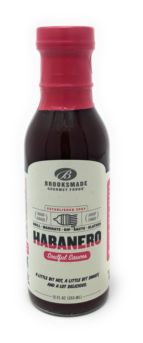 Brooksmade Gourmet Foods Habanero BBQ Sauce & Marinade - 12 FL OZ 12 Pack