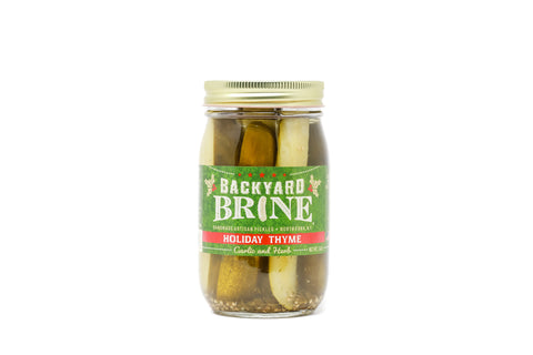 Backyard Brine Holiday Thyme - Garlic and Herb - 16 OZ 6 Pack