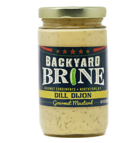Backyard Brine Dill Dijon - Gourmet Mustard - 8 OZ 12 Pack