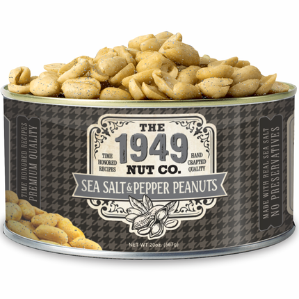 1949 Nut Company Sea Salt & Pepper Peanuts - 20 OZ 12 Pack