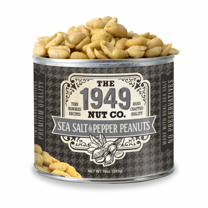 1949 Nut Company Sea Salt & Pepper Peanuts - 10 OZ 12 Pack