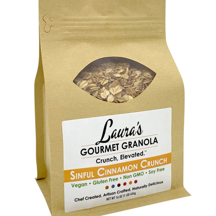 Laura's Gourmet Granola Sinful Cinnamon Crunch - 16 OZ 6 Pack