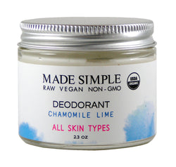 Made Simple Skin Care Chamomile Lime Deodorant - 2.3 OZ 8 Pack